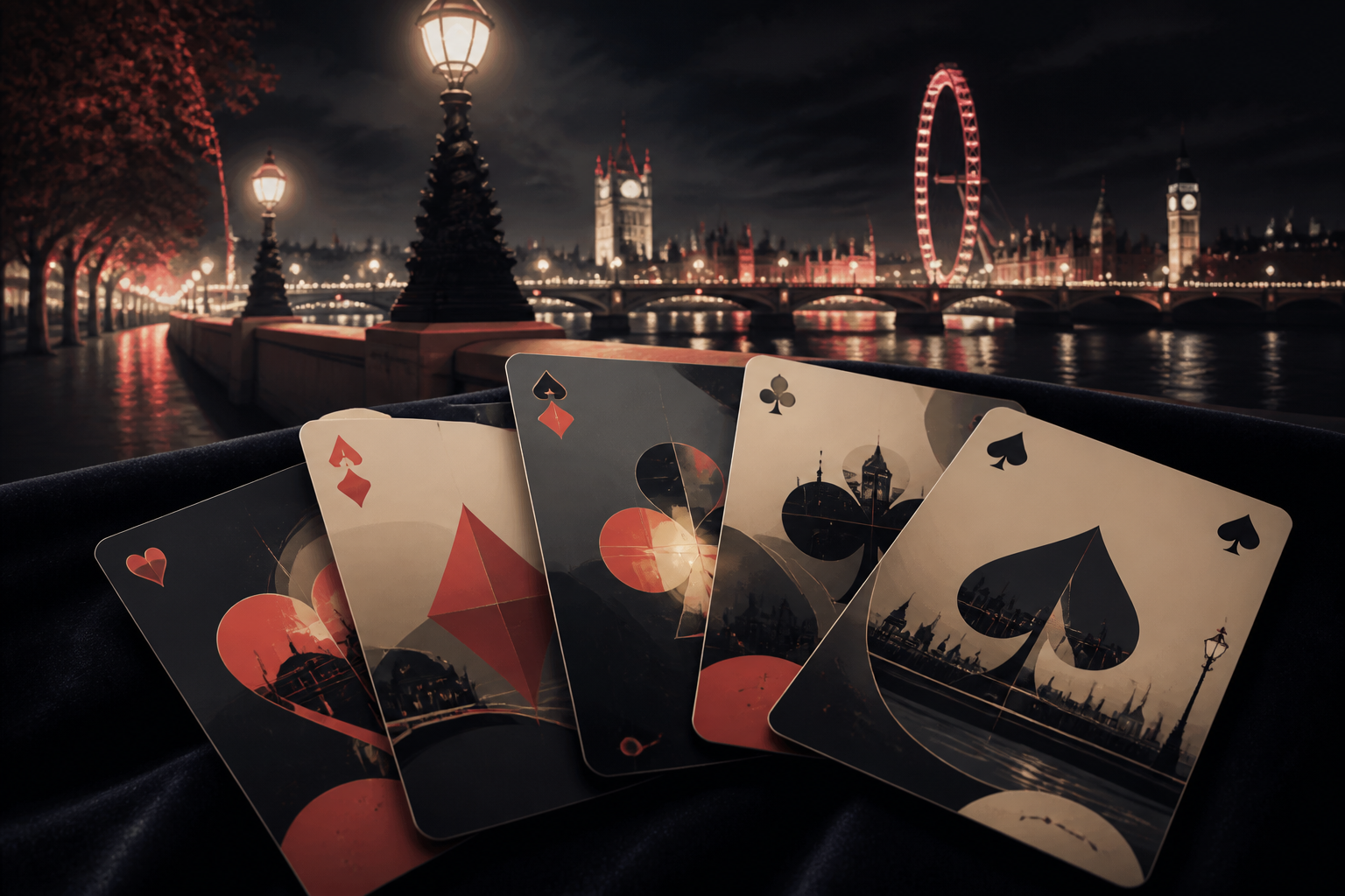 Embankment Hands social card table artwork